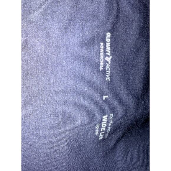 Old Navy PowerChill Extra High-Rise Wide-Leg Active Pants – Navy – Size L - Picture 4 of 5